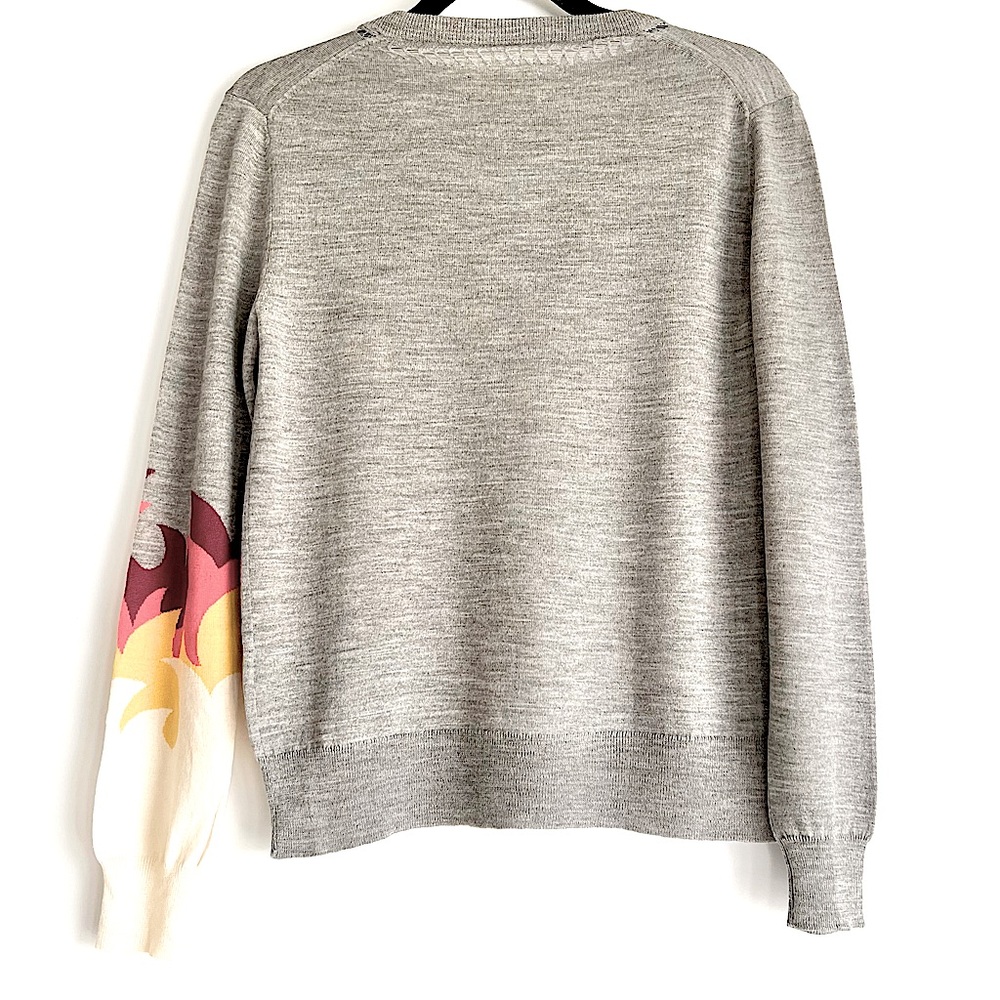 Zadig & Voltaire - Ready Bis Intarsia Knit Flame Merino Wool Sweater Size Small - Picture 12 of 16